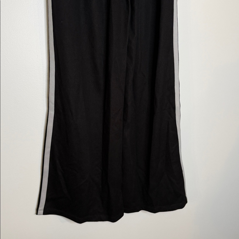 NWOT Halara ribbed high waisted wide leg lounge pants size medium black - Picture 7 of 11
